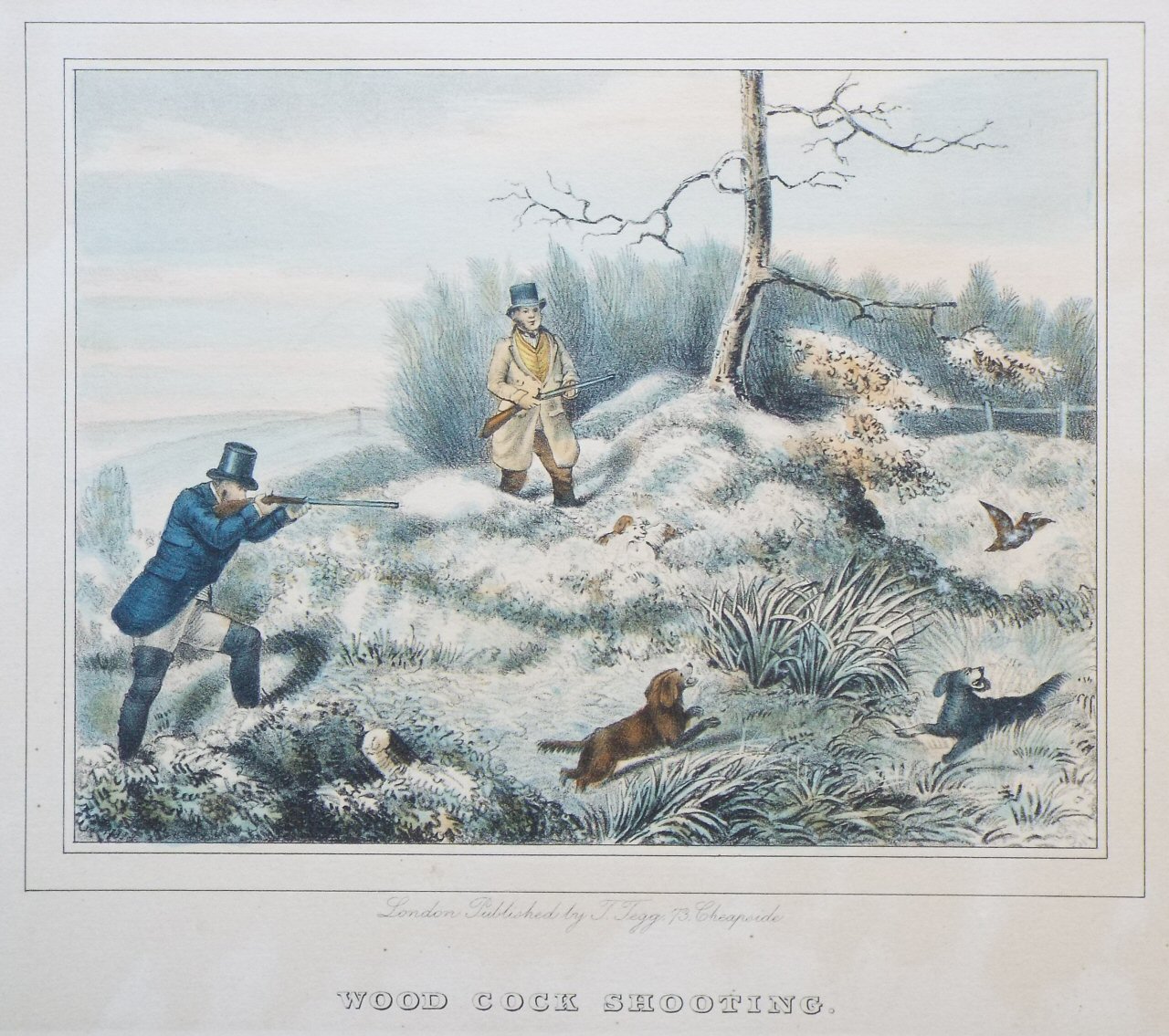 Aquatint - Wood Cock Shooting